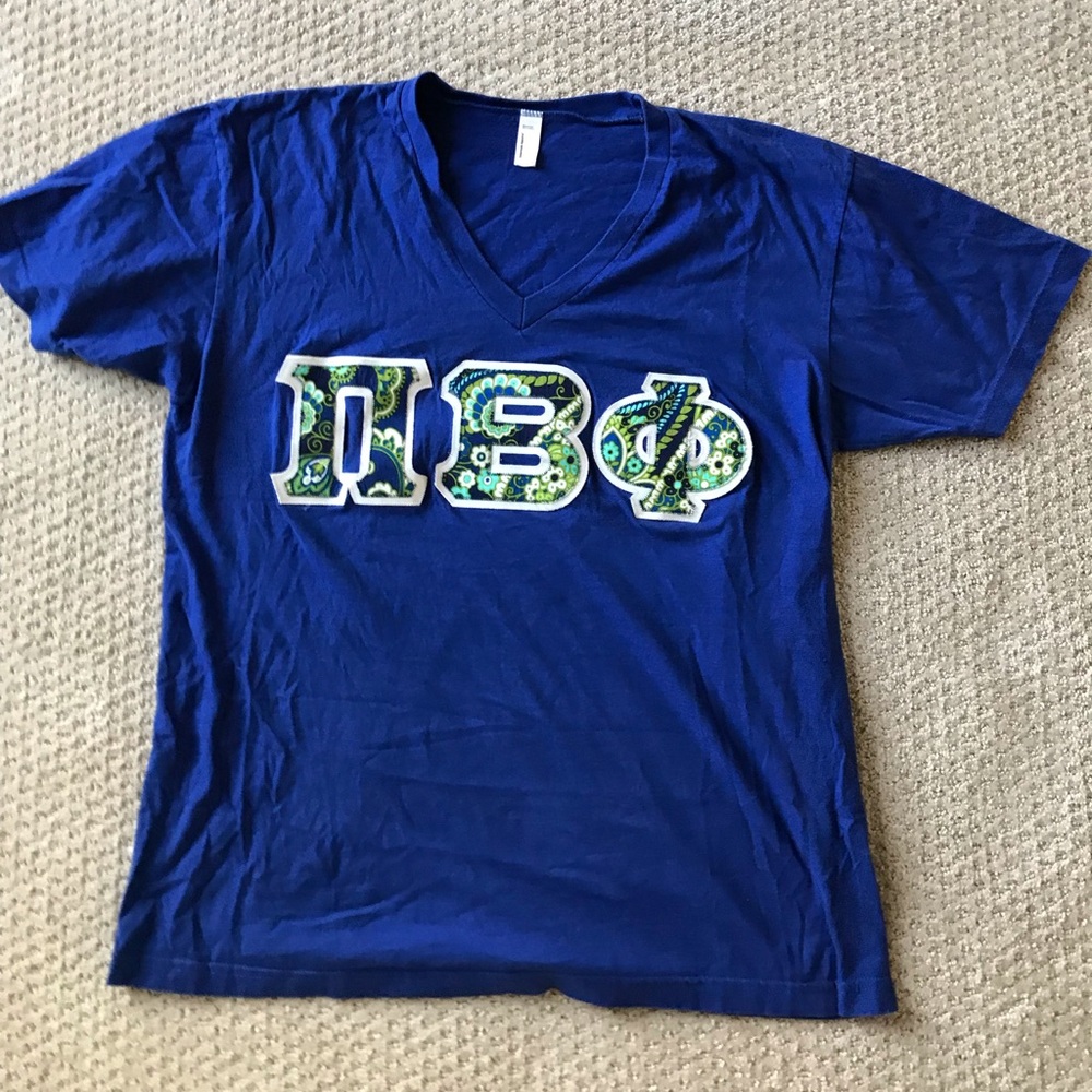 Dark Blue Pi Beta Phi Stitched Letters - image 1